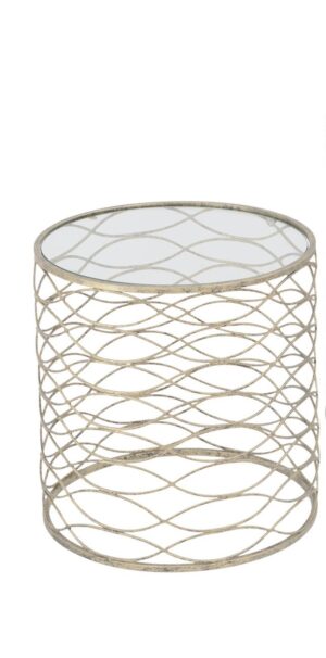 Set Of 2 Gold Nesting Side Tables