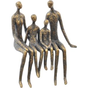 Sitting Family Of Four Shelf Sculpture