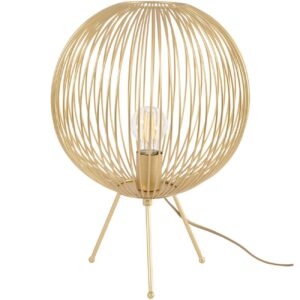 Gold Spherical Tripod Table Lamp