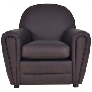 Club Chair Rich Brown Leather