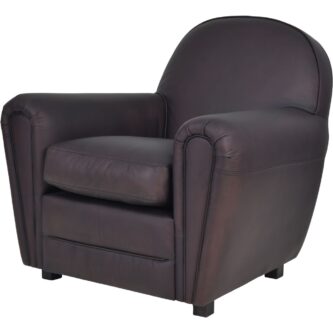 Club Chair Rich Brown Leather