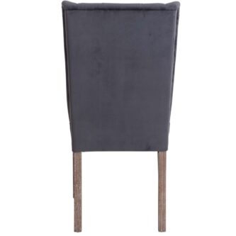 Pair of Richmond Grey Velvet Buttonback Dining Chair