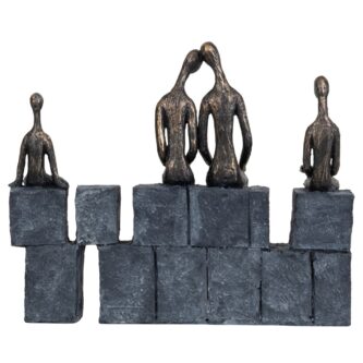 Bronze Blocks Family of four