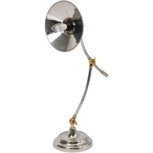 Brass and Steel Adjustable Table Lamp