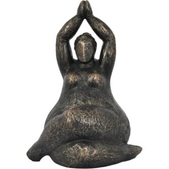 Praying Feminine Form Resin Sculpture