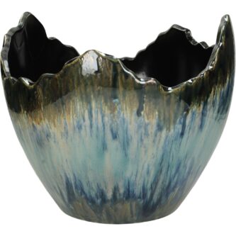 Blue Ceramic Planter