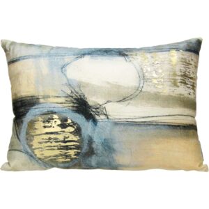Blue Rectangular Velvet Cushion