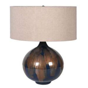 Enamel Table Lamp with Shade