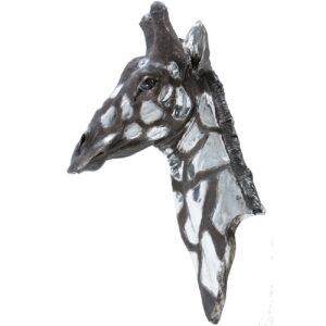 Girrafe head sculpture