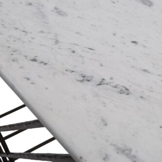 White Marble And Antique Gold Console Table