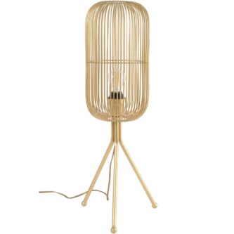 Gold Tall Tripod Table Lamp