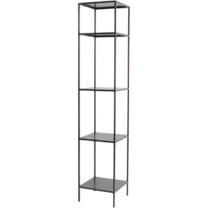 Bronze Narrow Modular Shelving Unit Right