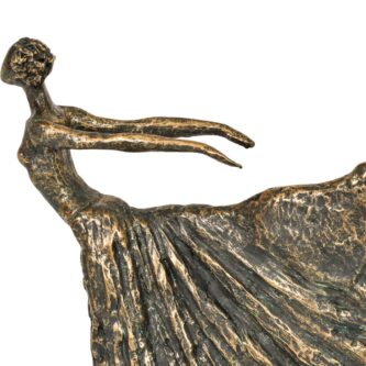 Standing Bronze Resin Lady Dancer