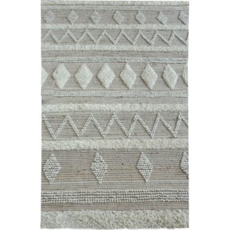 Hand Woven Pit Loom Natural Hemp Rug