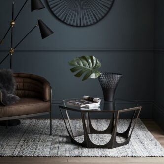 Bronze Gilded CoffeeTable with Glass Top