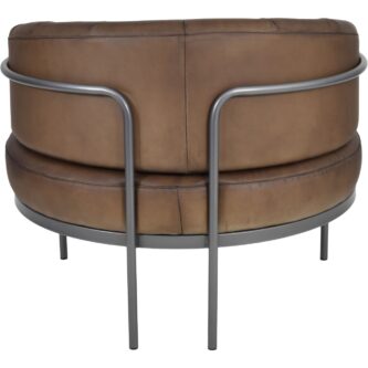 Club Chair Light Olive Leather