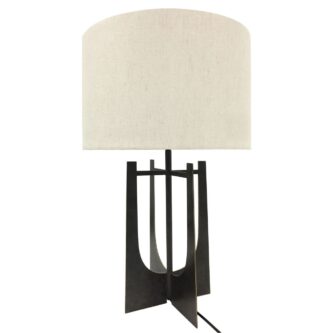 Hammered Iron Table Lamp