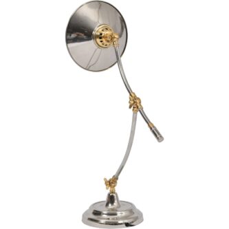 Brass and Steel Adjustable Table Lamp