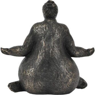 Meditating Feminine Form Resin Sculpture