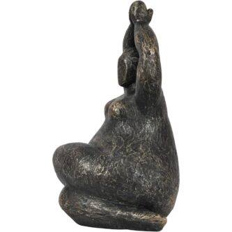 Praying Feminine Form Resin Sculpture