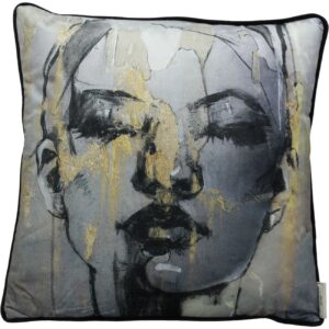 Sketched Female Figure Cushion