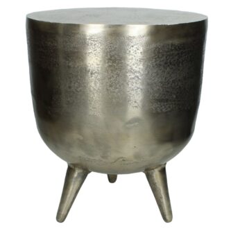 Gold Aluminium Side Table or Stool