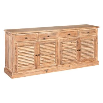 This substantial, colonial style sideboard is crafted from solid American oak wood.