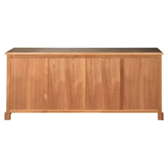 This substantial, colonial style sideboard is crafted from solid American oak wood.