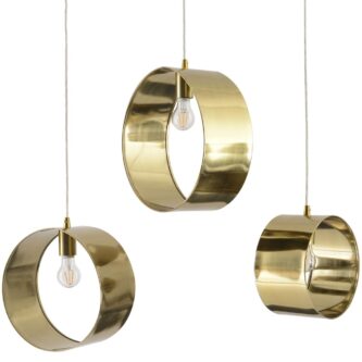 Three Circular Gold Pendants